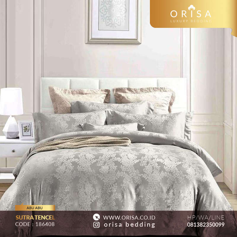sprei bedcover sutra tencel orisa lembut ORISA