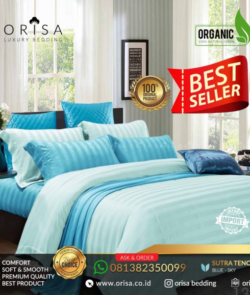 sprei bed cover hotel sutra mewah