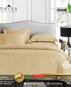 jual sprei harga murah bahan sutra organik import