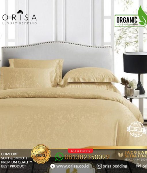 jual sprei harga murah bahan sutra organik import