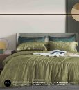 sprei-bedcover-orisa-bahan-jacguard-sutra-tencel-mewah-warna-hijau
