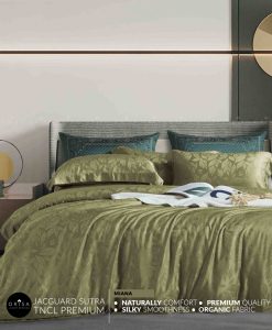 sprei-bedcover-orisa-bahan-jacguard-sutra-tencel-mewah-warna-hijau