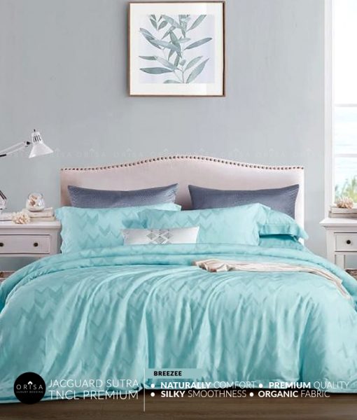 sprei-biru-muda-bedcover-orisa-bahan-jacguard-sutra-tencel-mewah