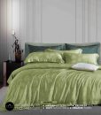 sprei-hijau-muda-bedcover-orisa-bahan-jacguard-sutra-tencel-mewah